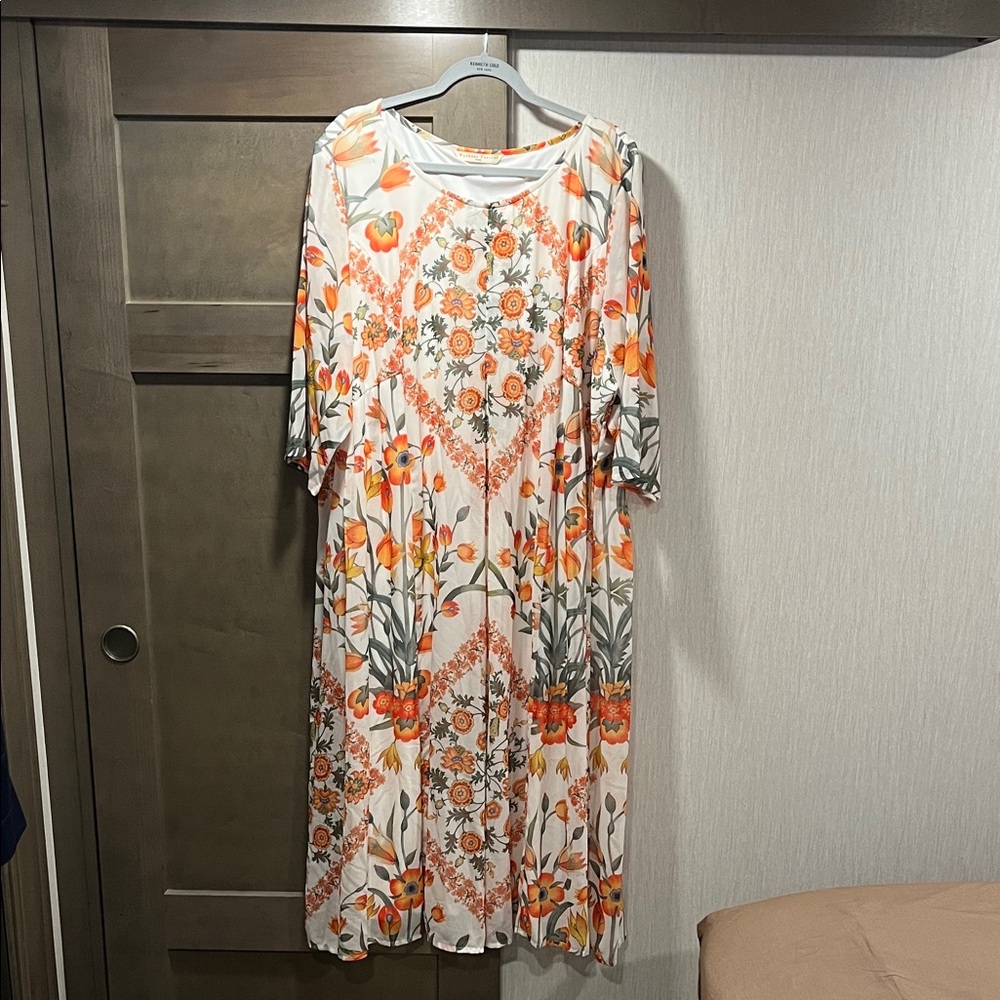 Elegant Floral Long Sleeve Dress